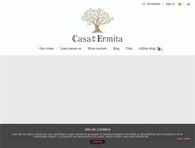 Tablet Screenshot of casadelaermita.com